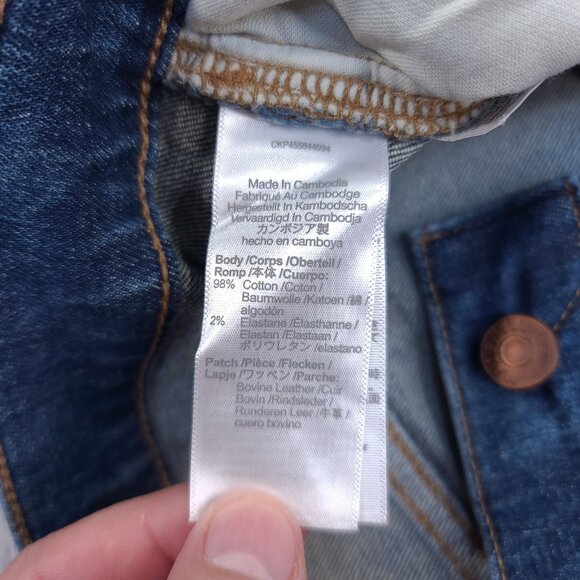 Madewell Jeans Womens 25x30 The Slim Boyjean Denim Mid Rise Stretch Pants - Picture 9 of 10